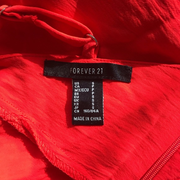 Silky Orange Slip Dress - Forever 21 - Picture 6 of 8